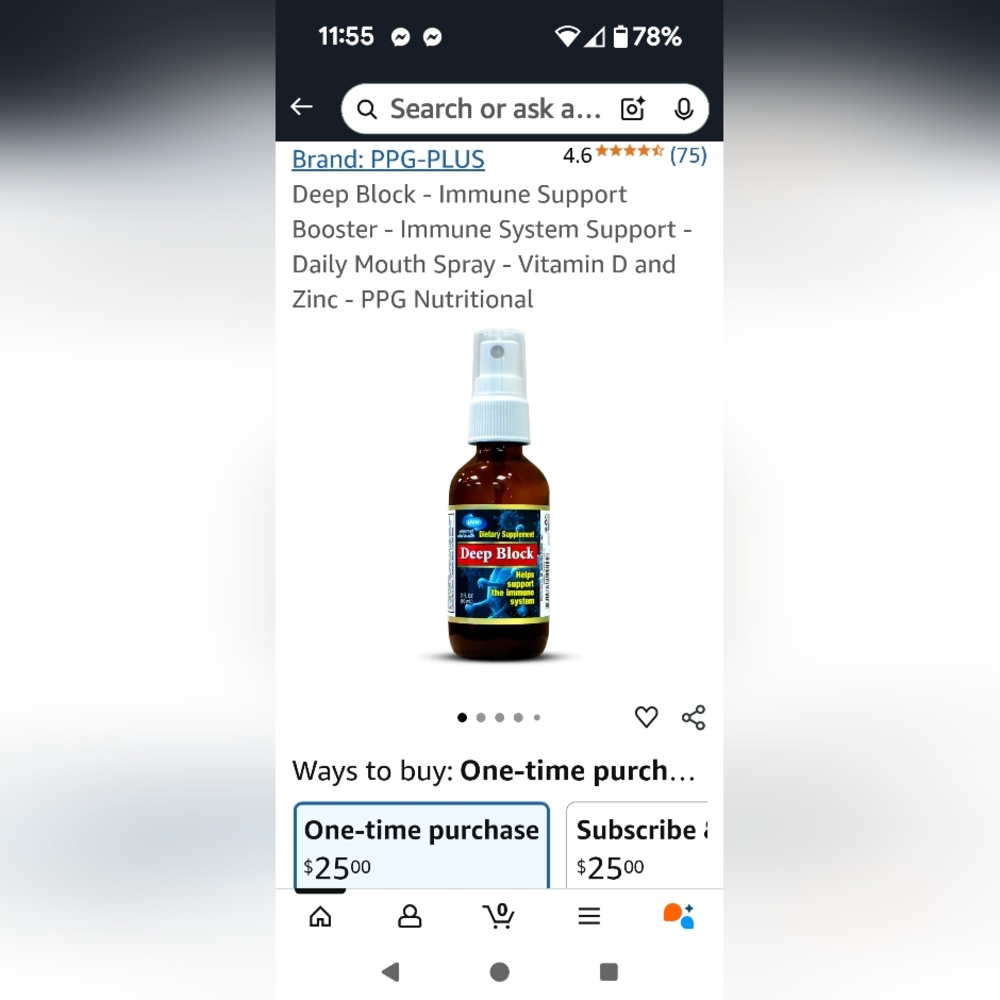 🔥$5 if bundled🔥 Deep Block Immune Support Booster - Brown